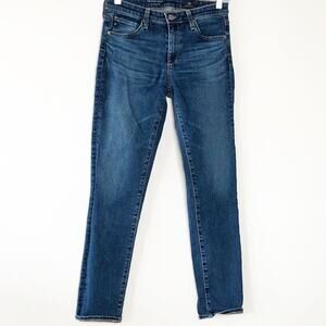 AG Adriano Goldschmied Womens Jeans The Stevie Ankle 27R Blue Jeans Skinny